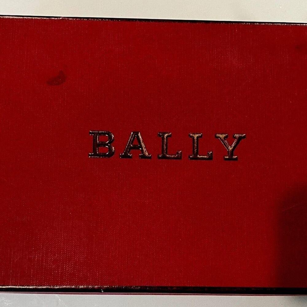 BALLY Ellyane 35 Black Leather Block Heel Loafers